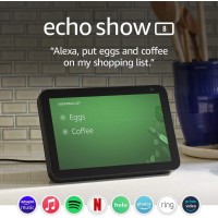 Echo Show 8 -- HD smart display with Alexa – stay connected with video calling - Charcoal